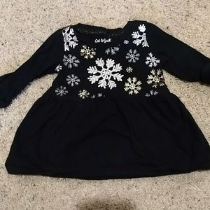 Long sleeve snowflake dress